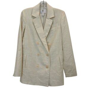 House of Harlow 1960 Double Breasted Linen Blazer Size XS